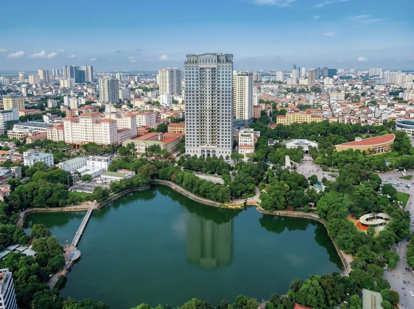 Quỹ căn giới hạn Bảo vật xanh của phố phường Hà Thành dang dược giới thiệu ra thị trường gồm 10 căn dinh thự tầng không
